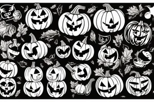 pumpkin tattoo idea
