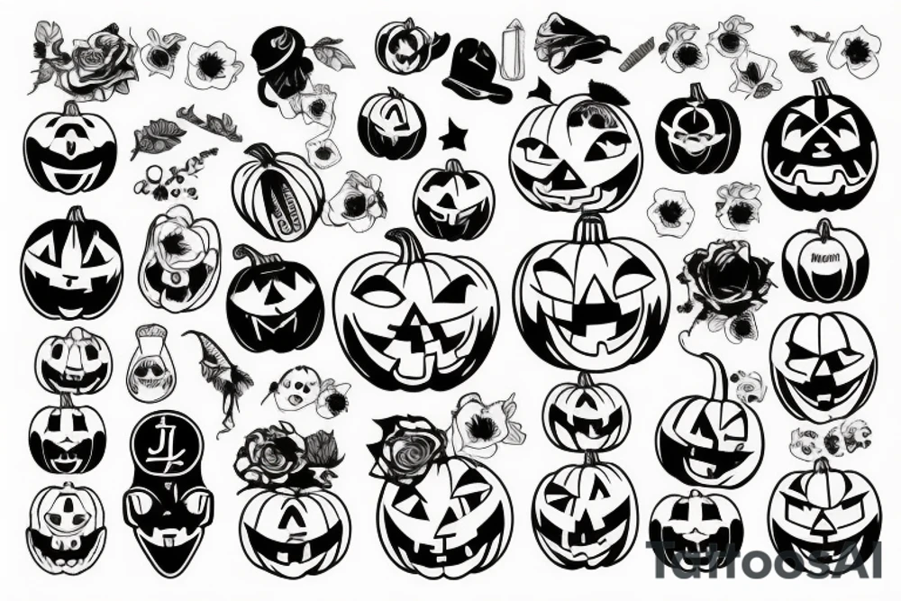 pumpkin tattoo idea