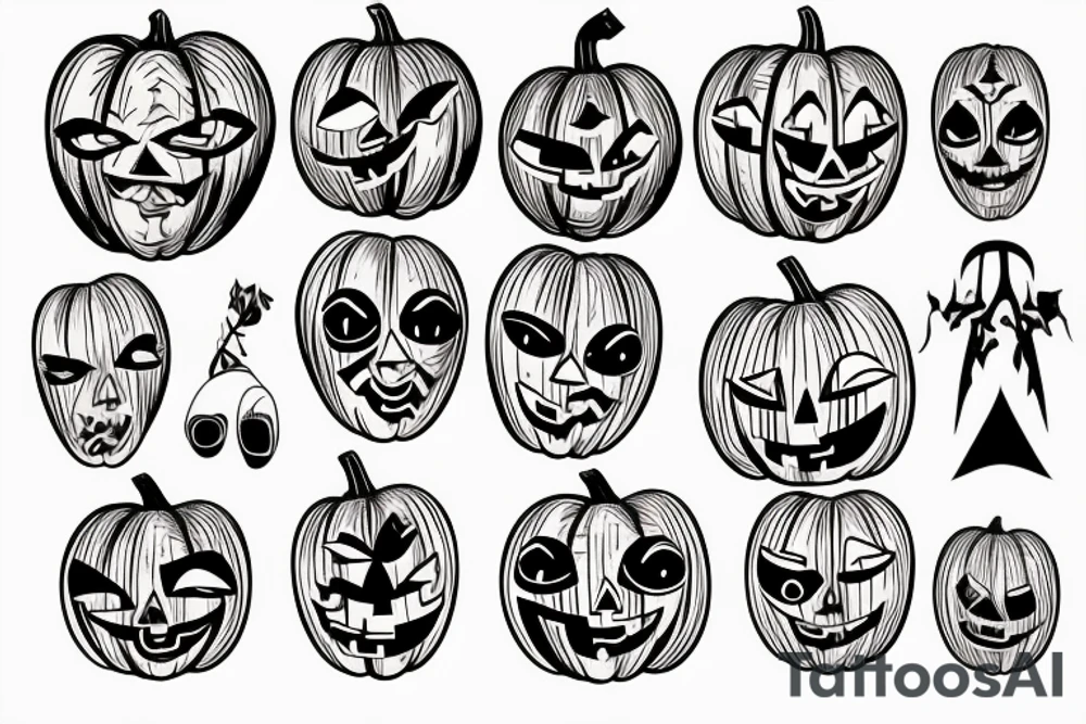 pumpkin tattoo idea