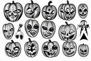 pumpkin tattoo idea