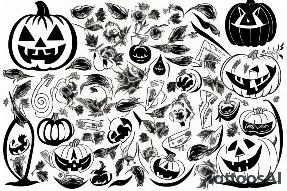 pumpkin tattoo idea