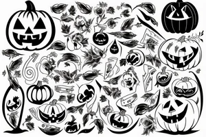 pumpkin tattoo idea
