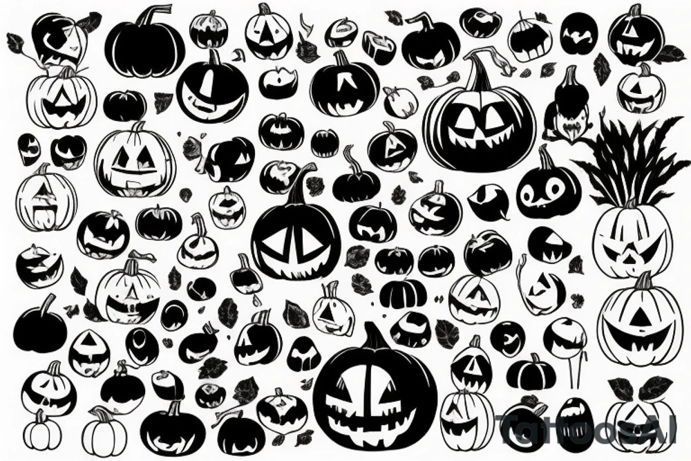 pumpkin tattoo idea