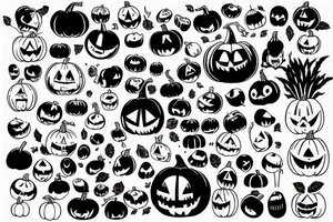 pumpkin tattoo idea