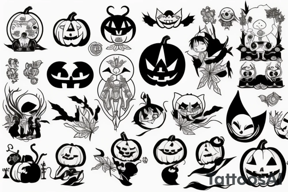 pumpkin tattoo idea