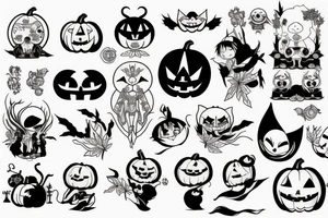 pumpkin tattoo idea