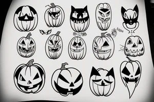 pumpkin tattoo idea