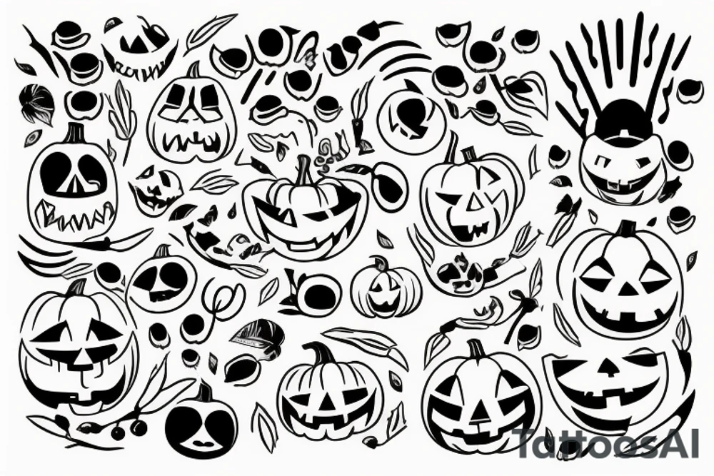 pumpkin tattoo idea