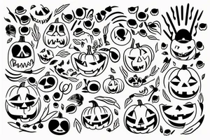 pumpkin tattoo idea
