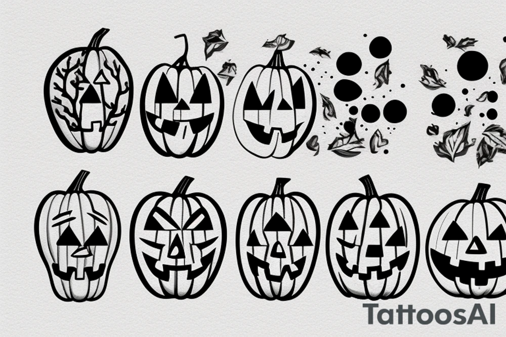 pumpkin tattoo idea
