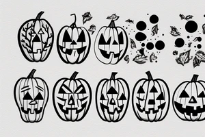 pumpkin tattoo idea