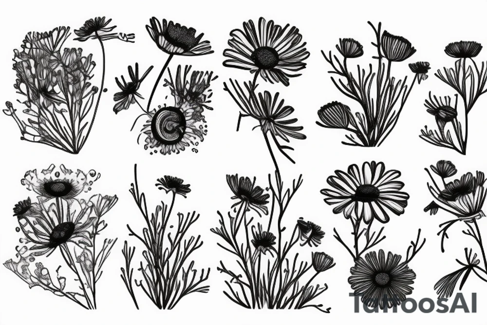 Chamomile tattoo idea