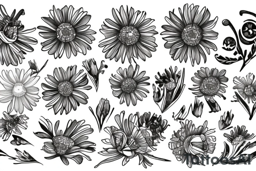 Chamomile tattoo idea