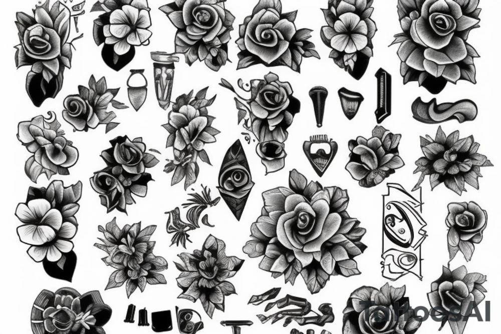 Violets tattoo idea