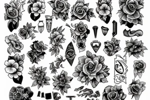 Violets tattoo idea