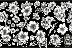 Violets tattoo idea