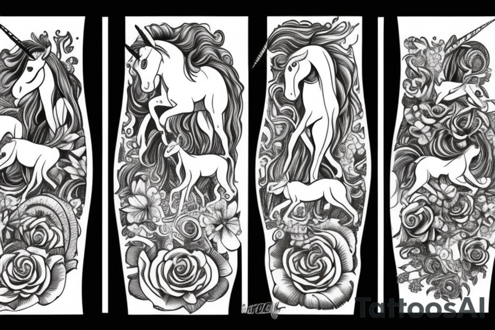 Unicorn tattoo idea