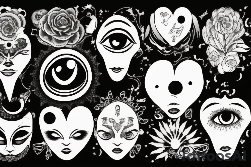 Eye in heart tattoo idea