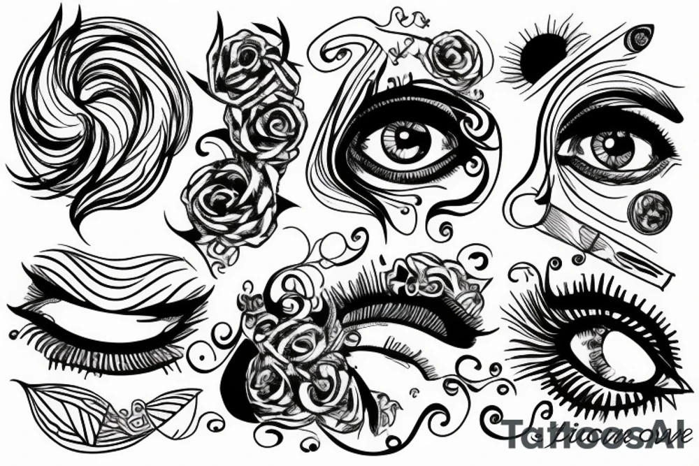 Eye in heart tattoo idea