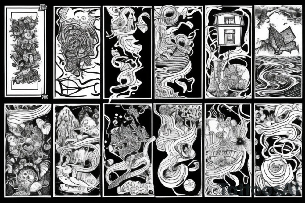 Floating house tattoo idea