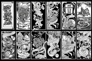 Floating house tattoo idea