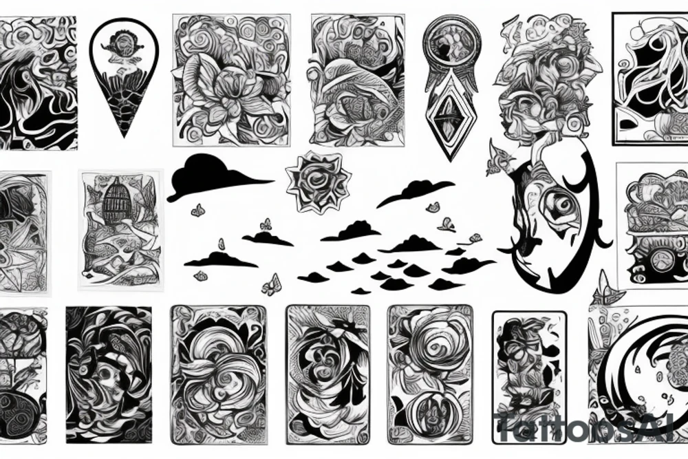 Floating house tattoo idea