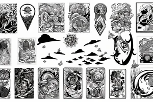 Floating house tattoo idea