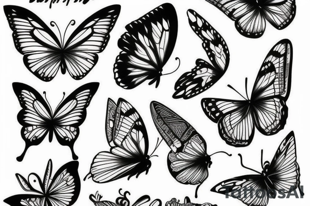 Butterfly tattoo idea