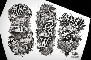 With the names Etiam and Mateo tattoo idea