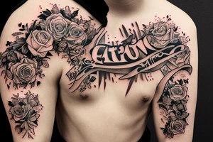 Nature where the names Etiam an Mateo apear tattoo idea