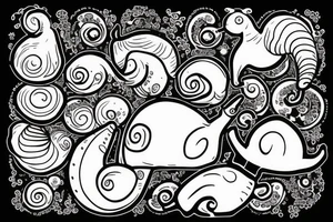 a snail with a house instead of a shell tattoo idea