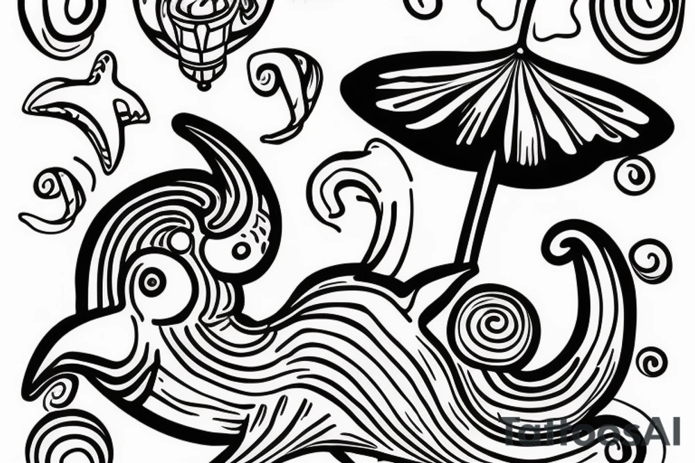 a snail with a house instead of a shell tattoo idea