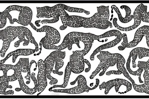 a leaping leopard growls tattoo idea