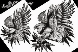 eagle in the black forest tattoo idea