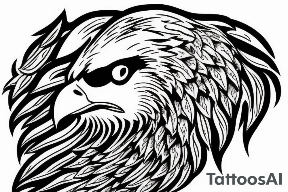 eagle in flight. Over mountains with forest tattoo idea eagle in flight. Over mountains with forest tattoo idea