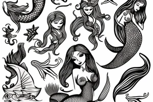 Mermaid tattoo idea