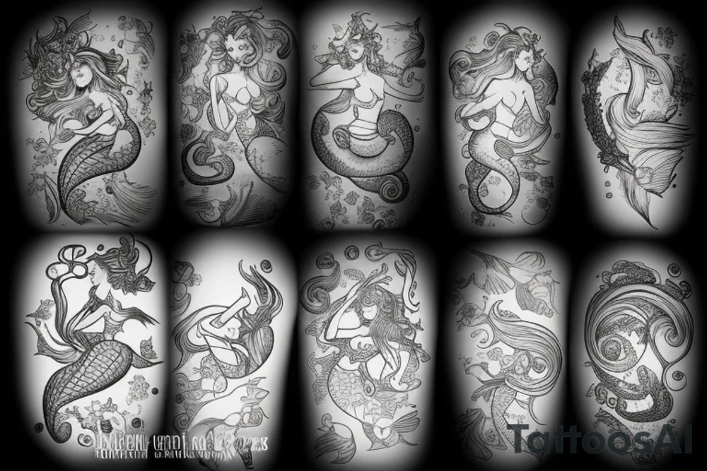 Mermaid tattoo idea