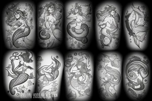 Mermaid tattoo idea