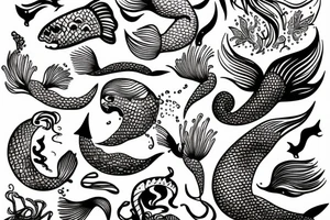 Mermaid tattoo idea