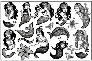 Mermaid tattoo idea