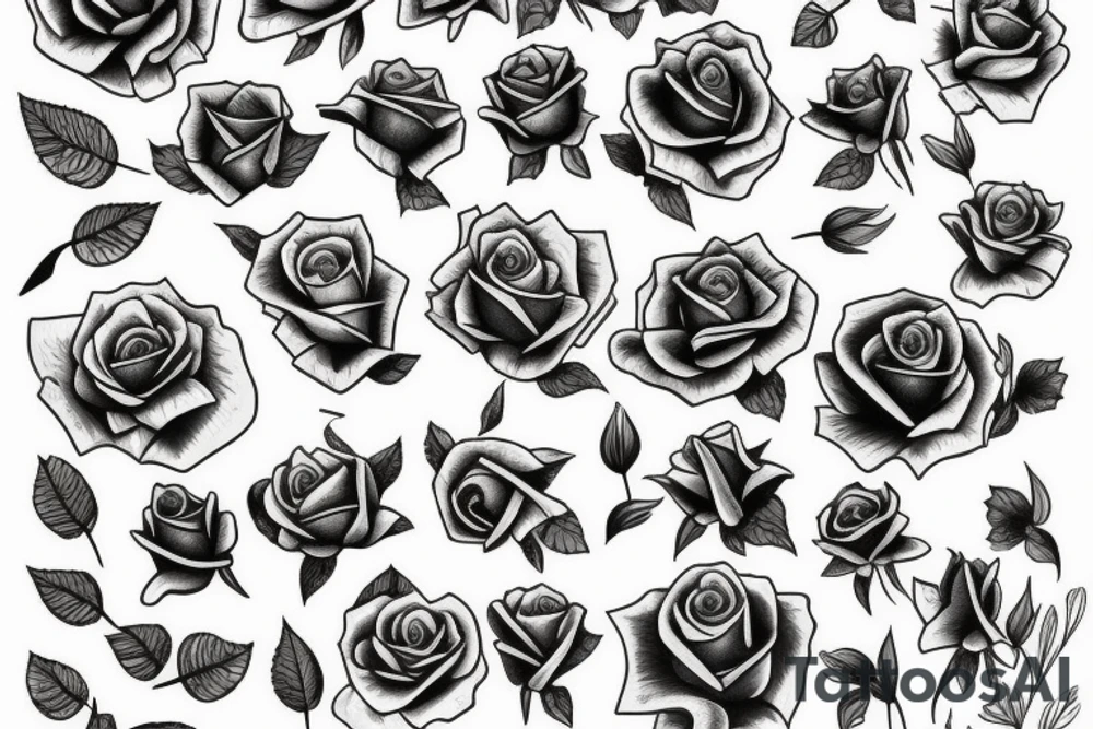Rose in hand tattoo idea