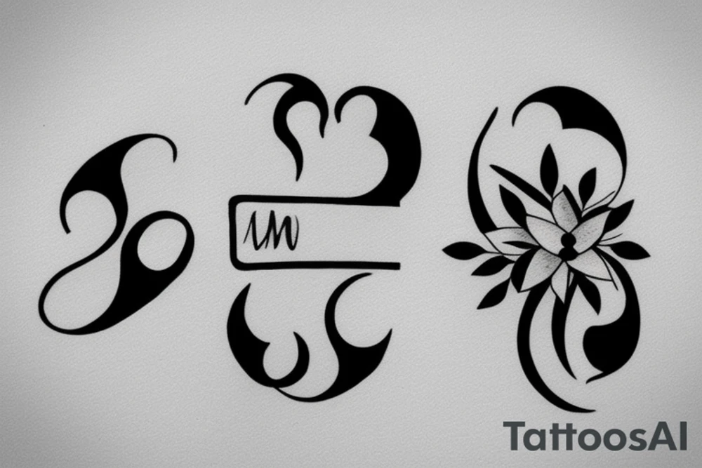 couple minimalist tattoo tattoo idea