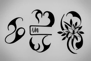 couple minimalist tattoo tattoo idea