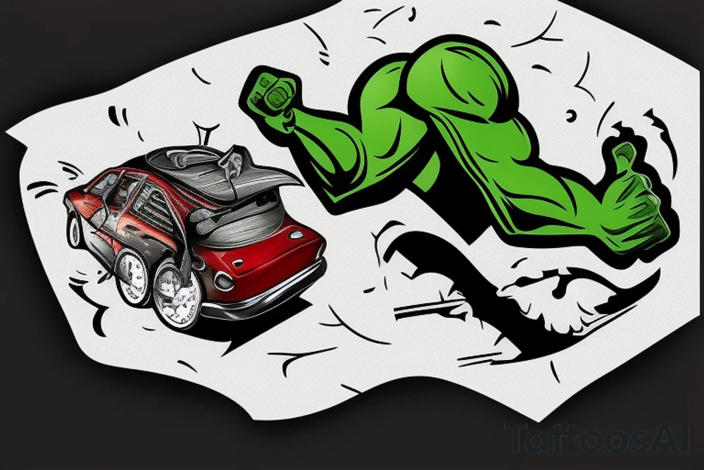 Car accident, Irish, basketball, finance, tattoo idea