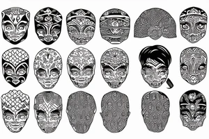 lao pattern tattoo idea