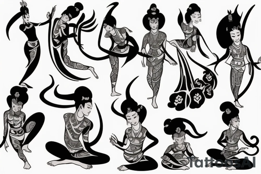 laos dancer tattoo idea