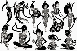 laos dancer tattoo idea