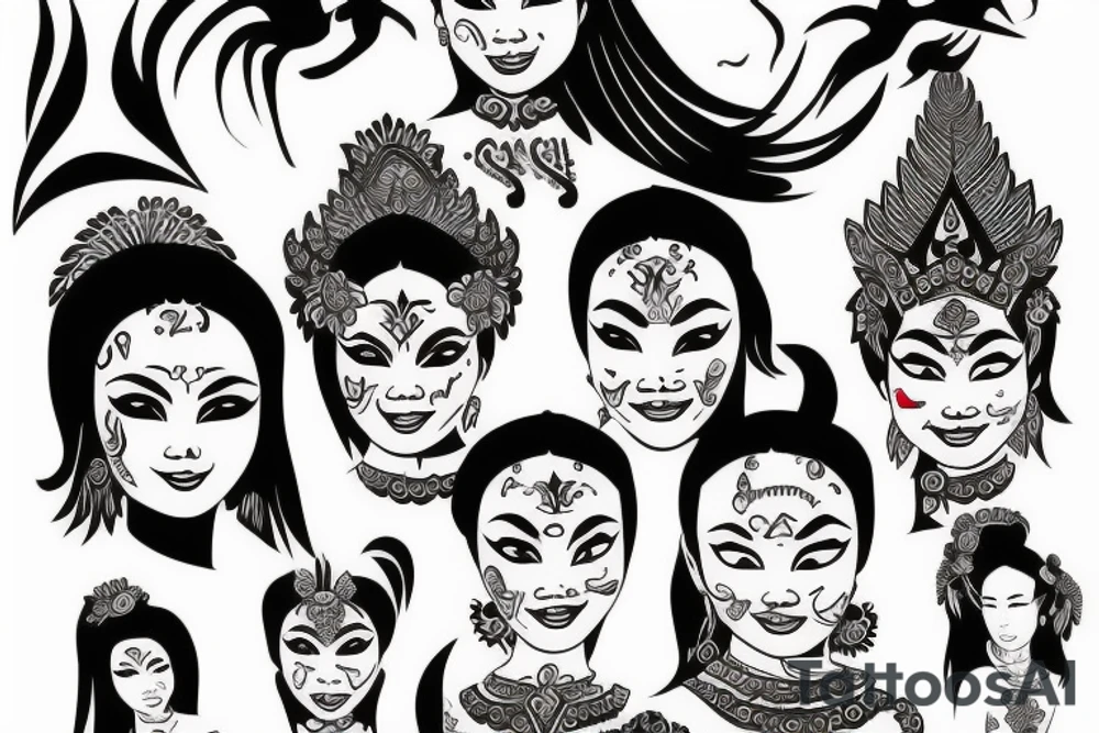 laos dancer tattoo idea