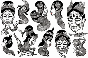 laos dancer tattoo idea