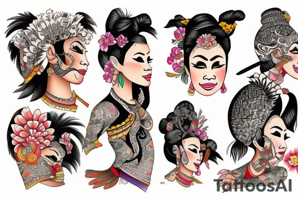 laos dancer tattoo idea